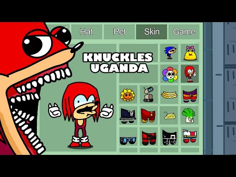 Sonic Knuckles in Among Us ◉ funny animation - 1000 iQ impostor