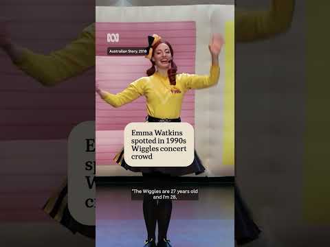Emma Watkins spots herself in 90s Wiggles concert video | Australian Story