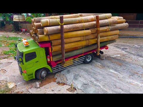 RC Truck Hino Beraksi Kembali Dengan Muatan Setinggi Gunung Lawu - Sopir Miniatur truk