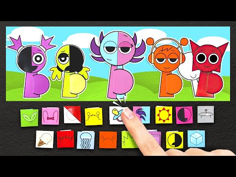 ¡Misión de rescate de los Bebés Sprunki! 😱 Salven a sus mamás de las trampas de papel 📘✂️