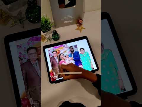 Best birthday gift ever ❤️ | Digital Merge | Family Photo Merge #shorts #ashortsaday #art #merge