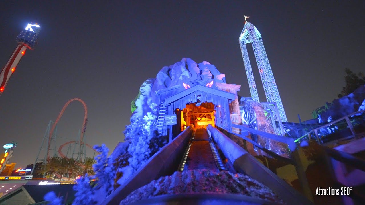 Halloween Log Flume Ride at Knott's Berry Farm 2021 Log Ride Halloween Edition