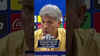 'PROFESSOR' RENATO GAÚCHO chamou a atenção de geral na coletiva! 😂😂 #shorts