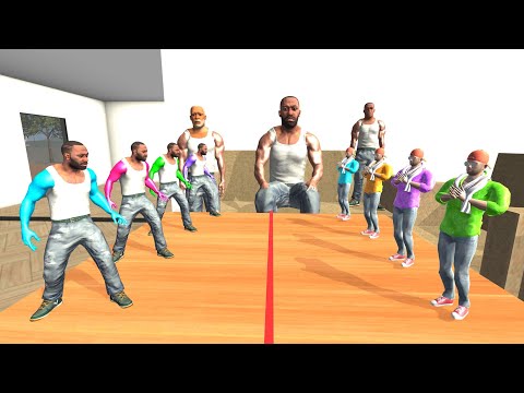 Tiny Colorful Jack vs Tiny Colorful Franklin In Indian Bikes Driving 3d