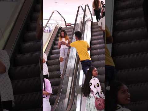 PHONE SNATCHING PRANK ? IN ESCALATOR #shorts #shortsfeed #shortsfeed #escalatorprankinindia #viral
