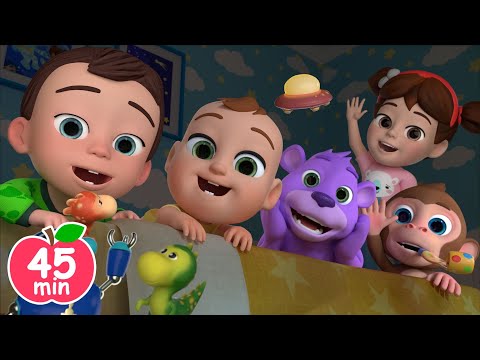 Ten In Bed | Roll Over - Sleepy Kids In Bed😴 and MORE Newborn Nursery Rhymes & Kids Songs