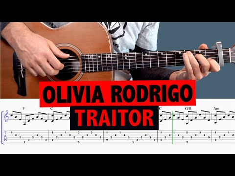 Olivia Rodrigo - Traitor (Guitar Tutorial + TAB)