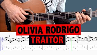 Olivia Rodrigo - Traitor (Guitar Tutorial + TAB)