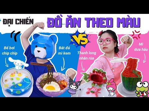 Đại Chiến ĐỒ ĂN THEO MÀU - KUROMI tái xuất #lengkalengkeng #shorts