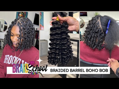 How To: Braided Barrel Boho Bob Ft. Eayon Hair