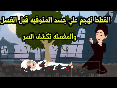 القطط تهجم علي جسد المتوفيه قبل الغسل والمغسله تكشف السر