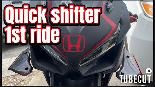 1st ride with the Quickshifter on the Honda CBR500R (HRT Quick shifter)