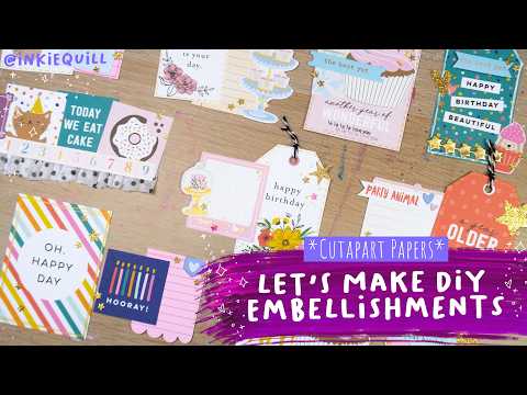 ✨ ✂️ 🎂 DIY Embellishments From a Single Cutapart Paper