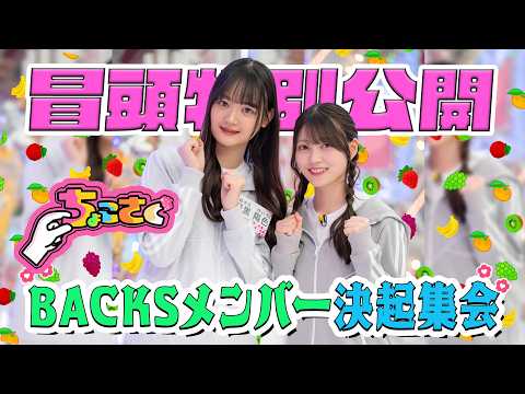 【#幸阪茉里乃 に事件】ちょこさく BACKSメンバー決起集会 冒頭特別公開