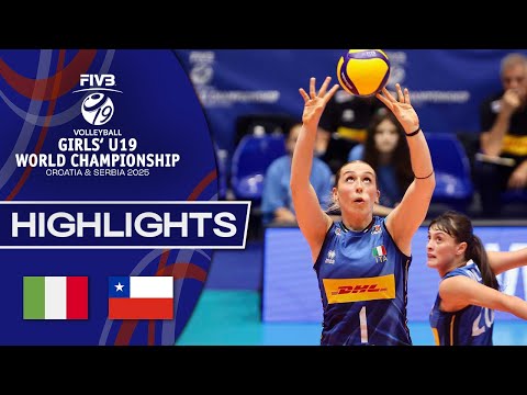 Italy 🇮🇹 vs. Chile 🇨🇱 - Highlights | Girls’ U19 World Champs...