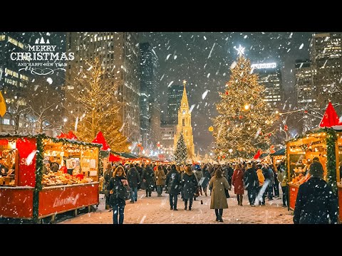 Beautiful Snowy Christmas Ambience 🎄Instrumental Christmas Music 🌲🎁 Christmas Ambience 2025