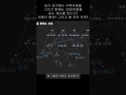 AI 연산에서 1000 차원이 넘는다고? 차원이 뭐야? 왜 그렇게 많은 거야?
