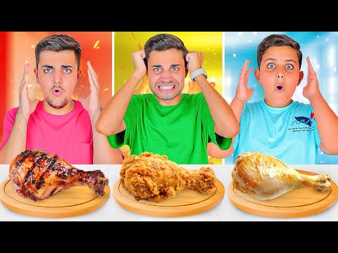 تحدي الأكل ( مسلوق و مقلي و مشوي )🔥 شاورما"اندومي"شيبس😋