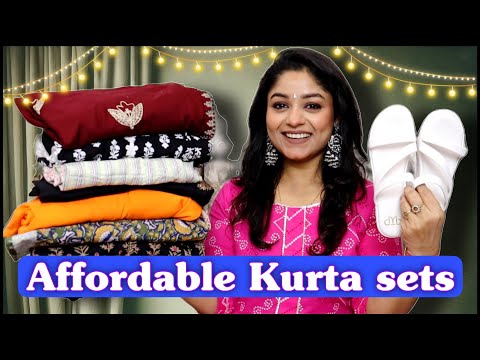 Affordable Amazon kurta pant haul / Heels, kurti, Anarkali Haul in budget shop with Vaishali Mitra