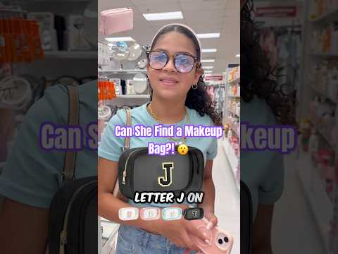 ONLY BUYING A MAKEUP BAG THAT STARTS WITH J! #makeup #shopping #haul #ytshorts