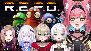 【R.E.P.O】ホラゲは初めてじゃけど、お宝探しなら怖くにゃい！ぶいぱい先輩後輩で協力サバイバル【アップランド｜新人VTuber｜猫撫こぜ