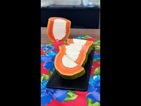 Siempre has comido papaya de la manera incorrecta! Postre refrescante para los días de calor