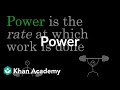 Understanding Work, Power, and Energy