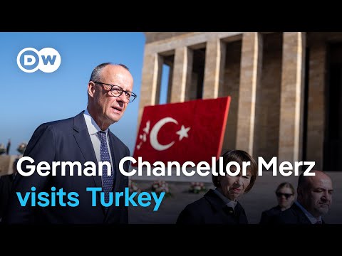 YouTube video thumbnail: German Chancellor Merz Makes Inaugural Visit to Turkey