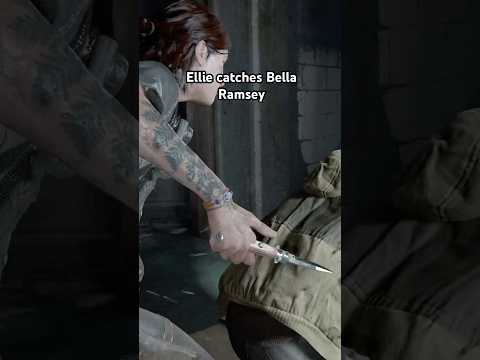 Ellie catches Bella Ramsey 😹 #thelastofus