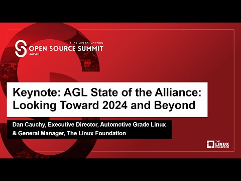 Keynote: AGL State of the Alliance: Looking Toward 2024 and Beyond - Dan Cauchy