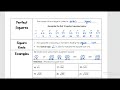 Exploring Perfect Squares and Square Roots