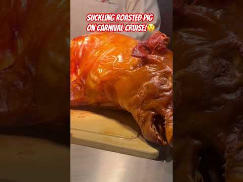 Suckling Roasted Pig Dinner Buffet On Carnival Cruise ! #carnivalcruise  #buffet  #food  #travel
