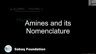 Amines and its Nomenclature
