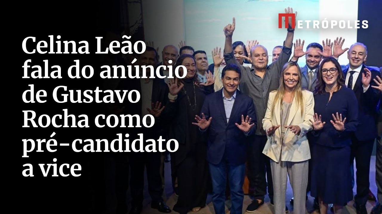 Celina Leão fala do anúncio de Gustavo Rocha como pré candidato a vice