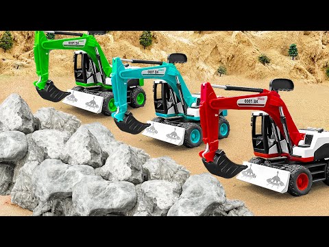Excavators, Cranes, Bulldozers Join the Mission to Rescue Construction Vehicles from Earth and Rocks