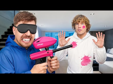 Blindfolded Paintball With Mr. Beast!