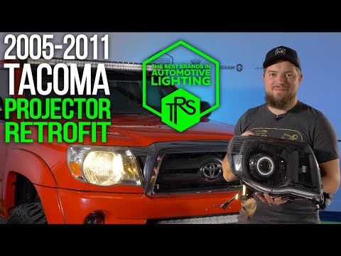 2005-2011 Toyota Tacoma Pre-Built Headlights retrofit projectors with halo rgb