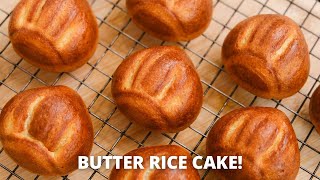Crispy + soo chewy! BUTTER RICE CAKE!