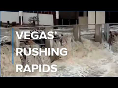 Flash Flooding Turns Las Vegas Strip Into Rushing Rapids
