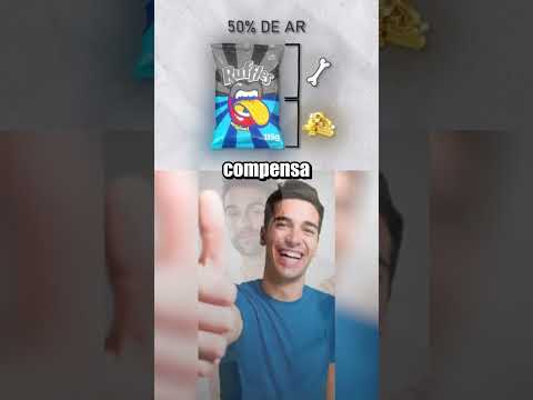 ESSES SÃO OS SALGADINHOS QUE TEM MENOS AR! #shorts