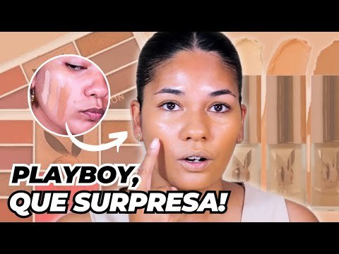 Testei as *MAQUIAGENS BARATINHAS* DA PLAYBOY e surpreenderam mais uma vez! (FULL FACE PLAYBOY)