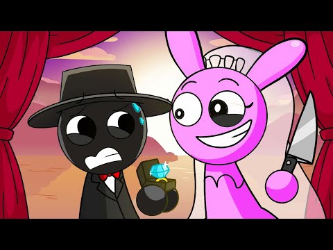 Incredibox Sprunki - BLACK & PINK PINKI GET MARRIED?! | Incredibox Sprunki Animation