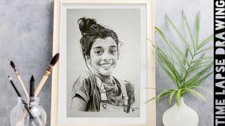 Realistic pencil portrait drawing | Safran