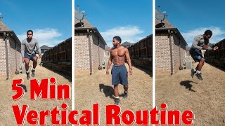 5 Minute Vertical Jump Workout (No Equipment)