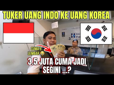 SEDIIH UANG 3.5 JT CUMA JADI 6 LEMBAR Uang KOREA, PERSIAPAN KE KOREA 5 HARI 4 MALAM#korea