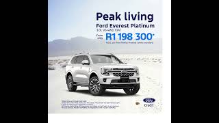 Ford Everest Platinum from  R1,198,300​