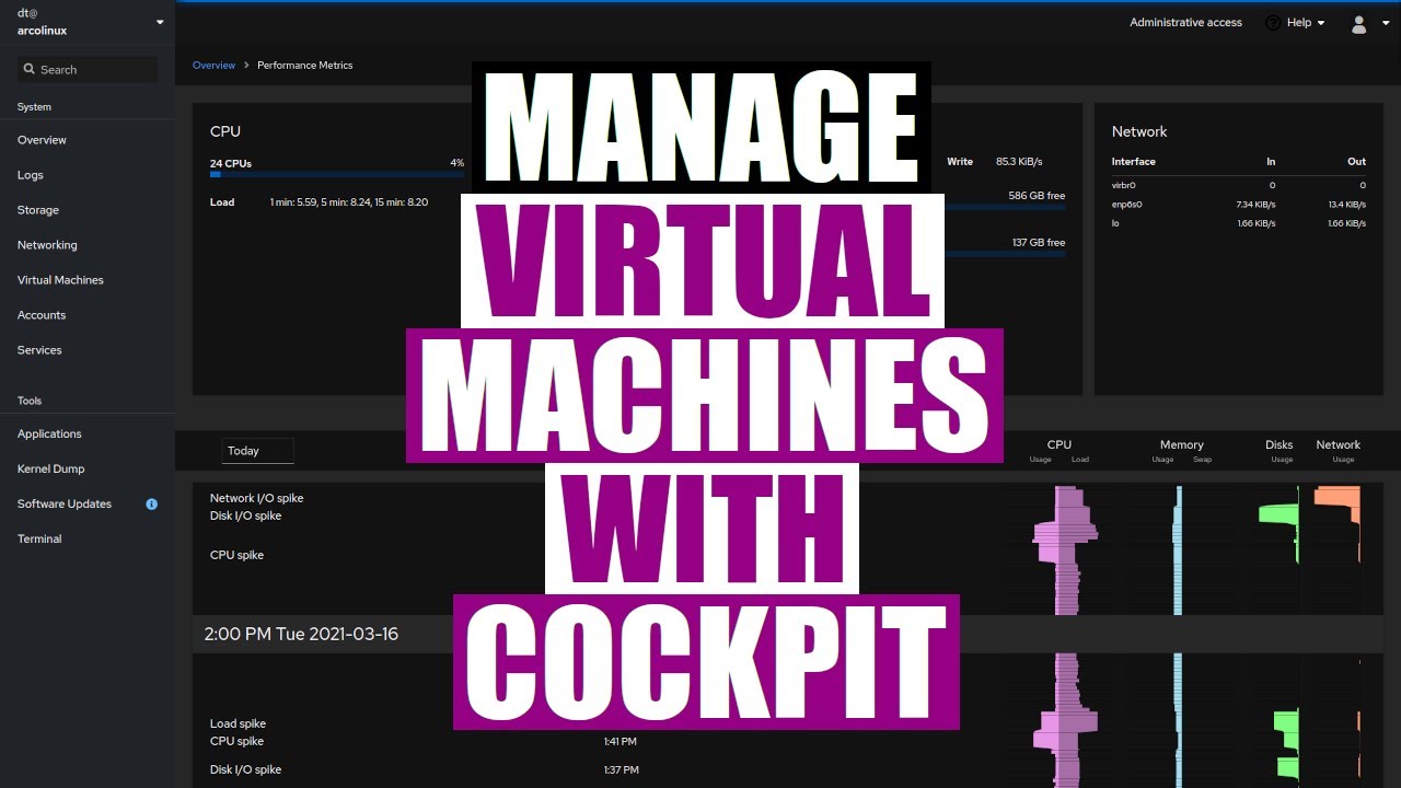Manage Your Virtual Machines With Cockpit DistroTube