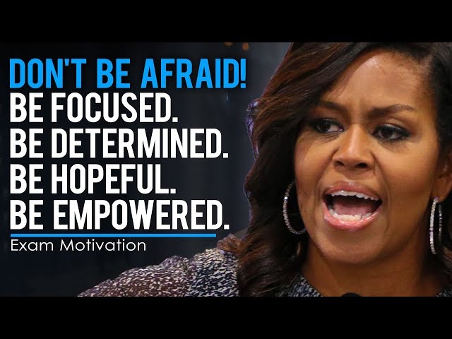 Motivational video drawing on speech by Michelle Obama - 11 mins video