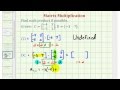 Matrix Multiplication Concepts and Problems