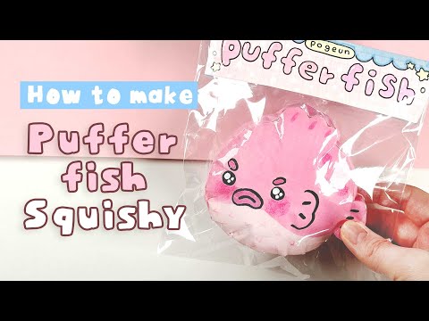 DIY Puffer Fish Key-chain Squishy🐡✨